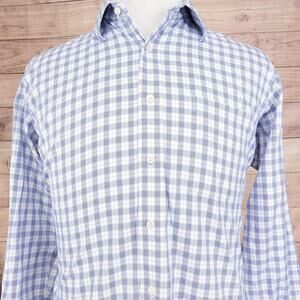 Kirkland Signature Shirt Mens Large 16 35 Plaid Non Iron Classic Dress Work